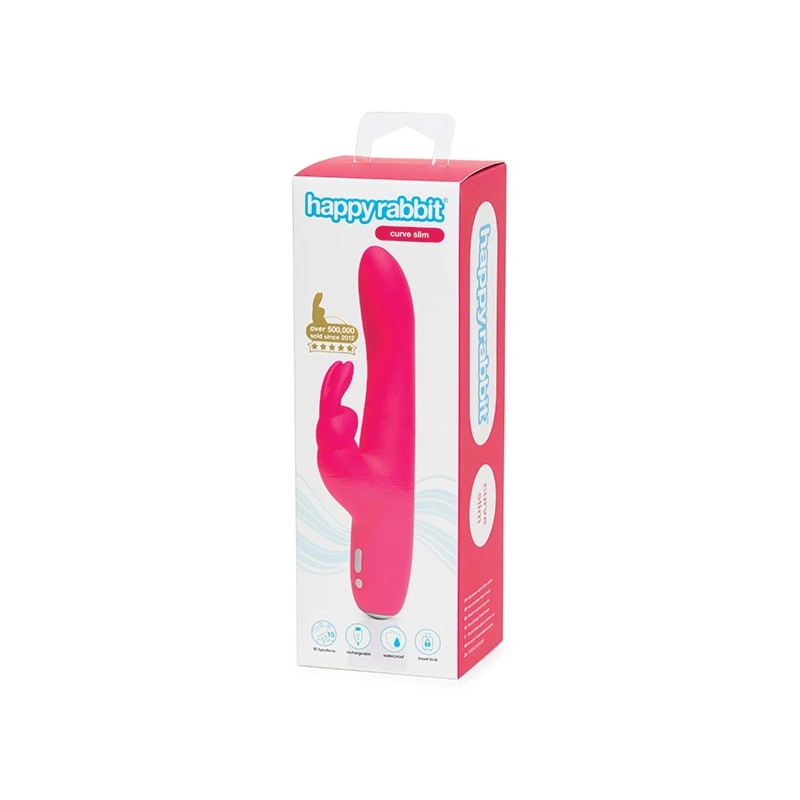 Wibrator - Happy Rabbit Curve Slim Pink